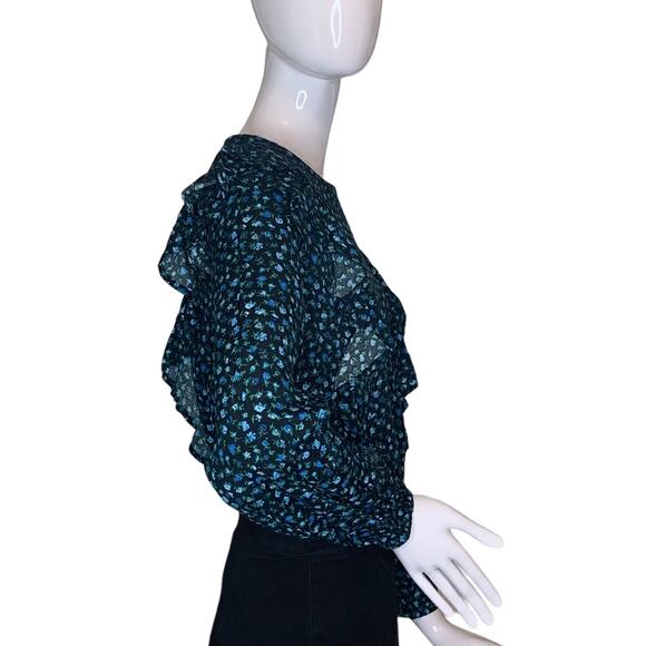 Wild Fable NWT Floral Print Long Sleeve Size S Elastic on Wrist and Waist - Picture 7 of 10